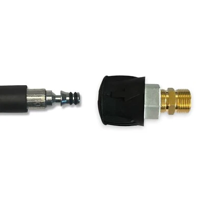 M&M SMARTEK® Adaptador para hidrolimpiadora Parkside con Quick Connect a rosca exterior M22