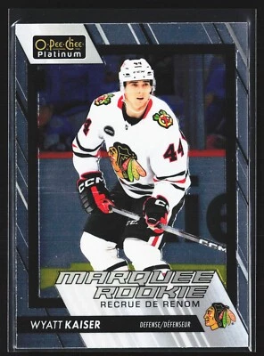 2023-24 O-Pee-Chee Platinum Marquee Rookie 246 Wyatt Kaiser OPC RC - Image 1 of 3