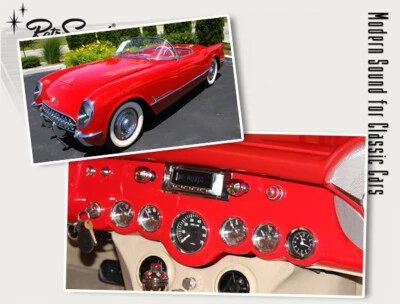 für Chevrolet Corvette C1 1954 Oldtimer Auto Radio DAB+ FM UKW Bluetooth AUX-In - Bild 1 von 4