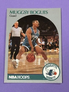 1990-91 NBA Hoops Muggsy Bogues #50 Charlotte Hornets (X) - Picture 1 of 2