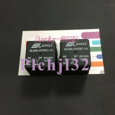 5Pcs New Songle Relay SLDH-12VDC-1A 4-pin 80A14VDC Solder pin PCB Type - Image 1 of 2