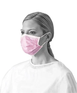 Medline Procedural ASTM Level 3 Procedure Face Mask, Ear Loops, CASE of 300 - Picture 1 of 4