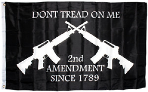 3x5 Fuß 2. Verfassungszusatz amerikanische USA 13 Sterne Flagge NRA Banner Waffe Rechte Patriot Ross