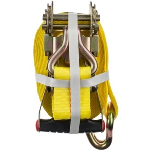 HAMPTON PROD Keeper - 2" x 16' Heavy Duty Ratchet Tie-Down with Double J-Hooks - - Picture 1 of 3