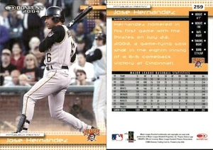 Jose Hernandez 2004 Donruss #259 Card Pirates FREE SHIP *AutographDen* - Picture 1 of 1