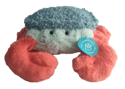 Nuevo 11" Coral Naranja Azul Sheldon Cangrejo Mar Océano Peluche Suave Juguete Manhattan  Foto 1 de 4