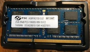 PSC 2GB Laptop RAM DDR3 SODIMM PC3-10600S 1333MHz 204Pin Memory Replace - Picture 1 of 1