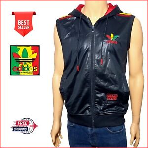 ADIDAS sleeveless sports jacket Chile 62  Rasta Shiny Vintage Rare Jack Veste S