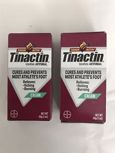 Tinactin Fußpilz Behandlung Antimykotische Creme - 1oz (nur 2er Pack) Ablaufdatum 05/2025 - Bild 1 von 7