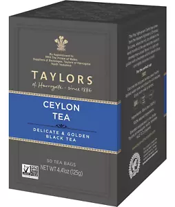 Taylors of Harrogate Pure Ceylon, 50 Teabags - Picture 1 of 12
