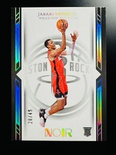 Jabari Smith Jr. 2022-23 Panini Noir Rookie Icon Edition Holo Silver /49 RC #196