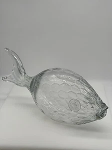 Großer 16 Zoll großer durchsichtiger mundgeblasener Fisch - Bild 1 von 10