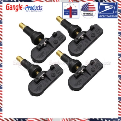 Sensor de monitoreo de presión de neumáticos TPMS programado 4 piezas para Chevy GMC Cadillac Foto 1 de 4