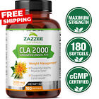 CLA 2000 mg 180 Softgels Conjugated Linoleic Acid Pure Weight Loss Fat Burner