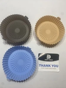 Pack de 3 forros de cesta para freidora de aire de silicona - Imagen 1 de 3