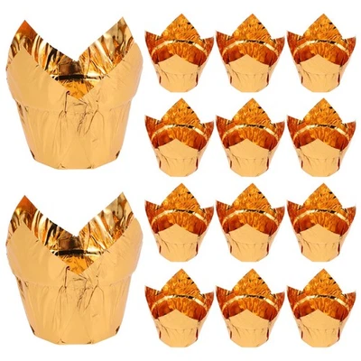  50 Pcs Papier Backformen Muffinförmchen Zum Backen Backförmchen Aus - Bild 1 von 4