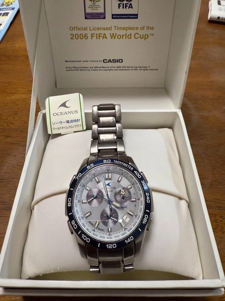 CASIO 2006 Limited Edition OCEANUS Germany World Cup Radio Solar Titanium Japan - Изображение 1 из 4