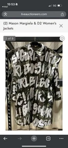 MM6 Maison Margiela Women’s Size 42 Camouflage Jacket Green/Brown PAINTED - Picture 1 of 5