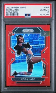 Cora Jade 2022 Panini Prizm WWE - #188 Red Prizm 124/299 (RC) - PSA GEM MT 10 - Bild 1 von 2