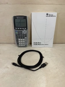 Texas Instruments TI-84 Plus Silver Edition Graphing Calculator Tested no cover - Picture 1 of 15