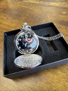 Gorben Captain America Pocket Watch with chain 2011 - Picture 1 of 4