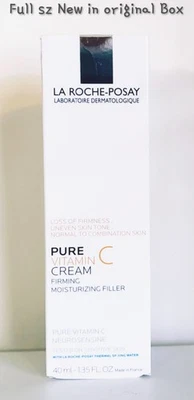 La Roche-Posay PURE VITAMIN C Firming Moisturizing Filler Cream 40ml Full Sz New - Image 1 of 3