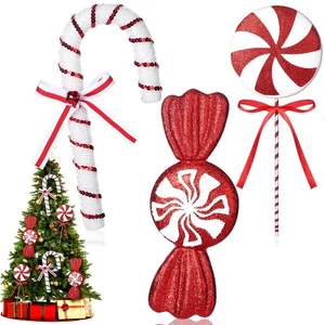 6 Pcs 12" Extra Large Christmas Foam Candy Ornaments Giant Candy Cane Christm... - Picture 1 of 6