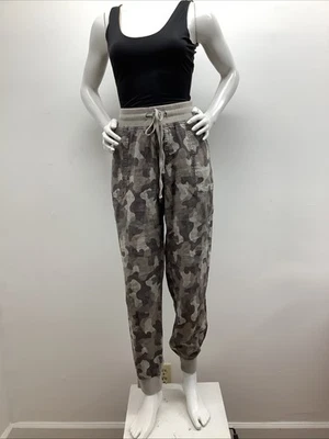 C&C California Soft Cargo Joggers Sz S 100% Linen Cam Pull On Pants - Image 1 of 4