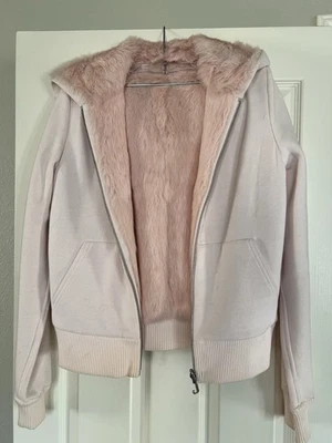 Women's Juicy Couture SZ L Pink Full Zip Hoodie Sweatshirt - Image 1 of 4