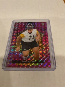 2024 Panini Mosaic #320 Troy Fautanu Mosaic Camo Pink Steelers - Picture 1 of 3