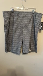 Kim Rogers Shorts Womens 24W Bermuda Tummy Control Black White Pull On - Picture 1 of 7
