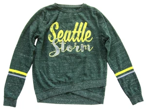Colosseum grün gelb Seattle Storm WNBA Rundhals Pullover Sweatshirt Damen S - Bild 1 von 4