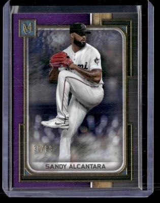 2023 Topps Museum Collection #15 Sandy Alcantara Amethyst SN - Image 1 of 2
