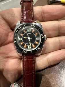 WORKING VINTAGE 1960'S TIMEX 30MM MANUAL WIND DATE STAINLESS CASE DIAL WATCH - Picture 1 of 8