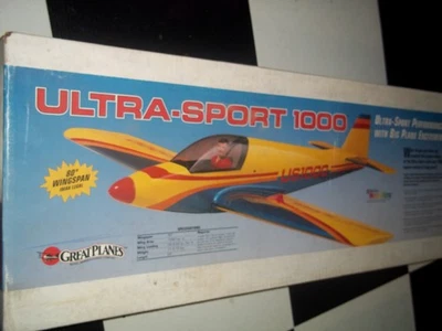 GRAN AVIÓN "ULTRA-SPORT 1000" INTACTO ESCALA GIGANTE R/C MODELO AVIÓN KIT Foto 1 de 4