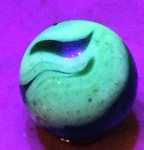 💥Vintage UV Vaseline Marble - NM 9/16" Jackson, Heaton, Cairo, Davis?? - Bild 1 von 7