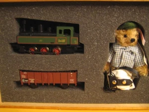 Marklin H0 Steiff Train Set con orsacchiotto in scatola di legno Ltd Edn nel 2009!!! - Foto 1 di 13