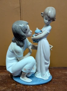 Ritirato Lladro 5989 "Un tocco di mamma" con bambino - Ottime condizioni! Senza scatola! - Foto 1 di 10