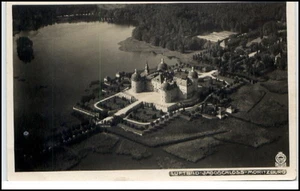 Moritzburg Sachsen DDR Postkarte ~1940 Fliegeraufnahme Luftbild Jagdschloß - Picture 1 of 1