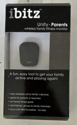 Ibitz Unity-Parents Wireless Family Fitness Monitor Black New FAST Shipping - Image 1 of 4