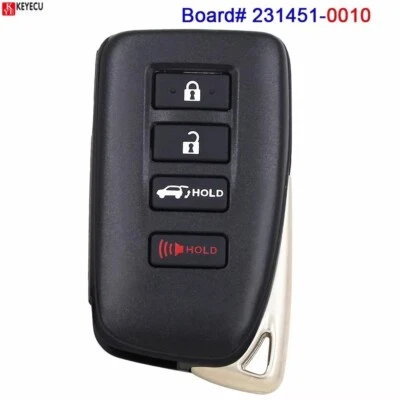 for Lexus RX350 RX450h 2016 2017 2018 19-2022 Smart Keyless Remote Key Fob -0010 - Image 1 of 3
