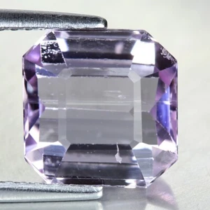 4,65 CTS 9x9 MM FAVOLOSO FUOCO BRILLANTE 100% NATURALE ROSA KUNZITE - Foto 1 di 3