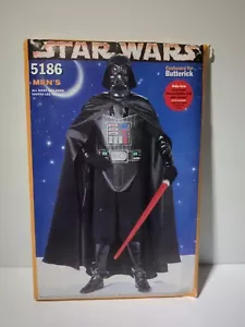 1997 Darth Vader Uncut Butterick Costume Sewing Pattern 5186 Men's Star Wars - Picture 1 of 6