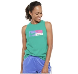 Nike Damen Extra Small XS Dri FIT Icon Clash Grafik Trainingstank Neu mit Etikett grün - Bild 1 von 1