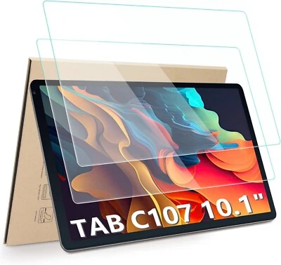 (2 Pack) Screen Protector For 10.1" Android Tablet (Model: C107) Tempered Glass - Image 1 of 4