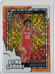 2024-25 Panini Donruss - Bomb Squad Zaccharie Risacher #11 Disco (RC) - Picture 1 of 2