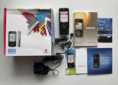 Nokia 6210 Navigator Slider Smartphone - Black. Vodafone.BOXED. Collector's item - Image 1 of 4