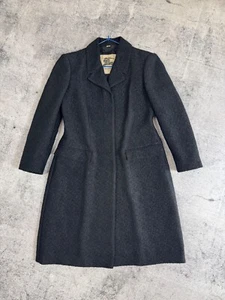 Burberry London Women’s Black Fitted Coat US 6 UK 8 Classic Silhouette - Picture 1 of 12
