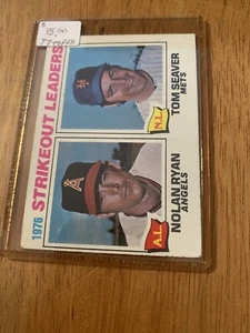 1977 Topps Strikeout Leaders #6 Baseball Card - Picture 1 of 4
