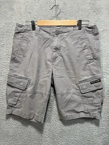 Superdry Shorts Men's 34W Gray Military Cargo Pockets - Picture 1 of 11
